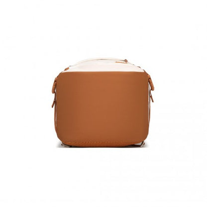 Kono EM2365 beige and brown backpack – detail view 10