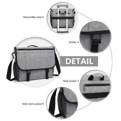EQ2260 - Kono High Security Messenger Bag Satchel Shoulder Bag