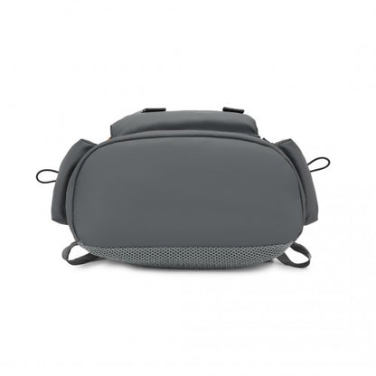 EQ2404 - Kono Advanced Leisure Backpack with Reflective Safety Features USB Charging and Dedicated Laptop Sleeve - Grey