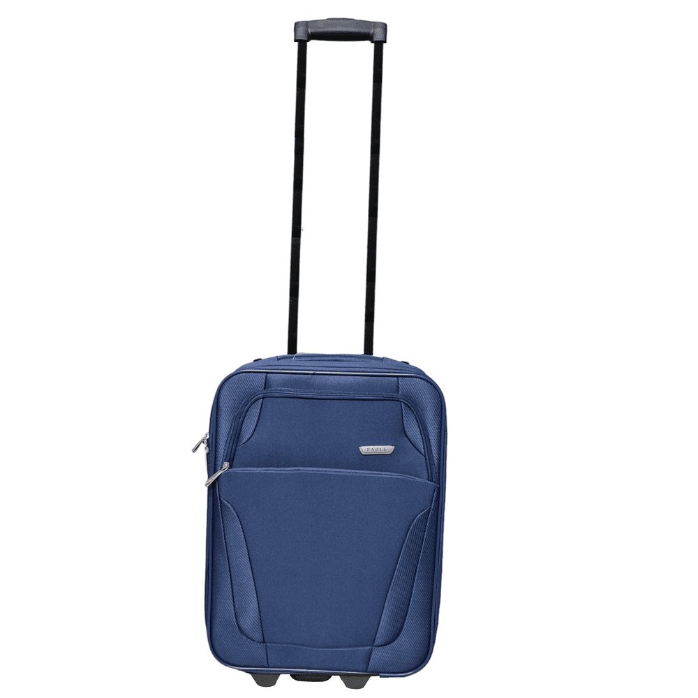Eagle 2 Wheel Lightweight Expandable Suitcase - Travel Luggage Cabin Trolley Bag | Easy Luggage Navy - Easy Luggage
