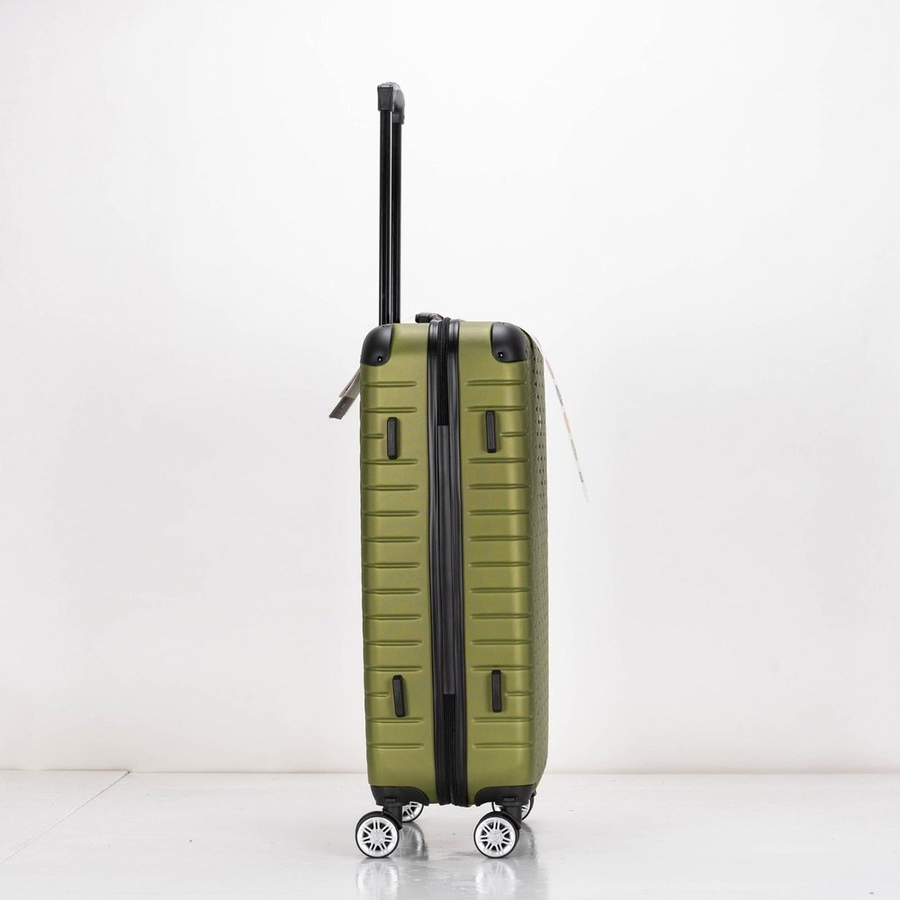 EAGLE Hexagon ABS Hard Shell 4 Wheels Khaki - Easy Luggage