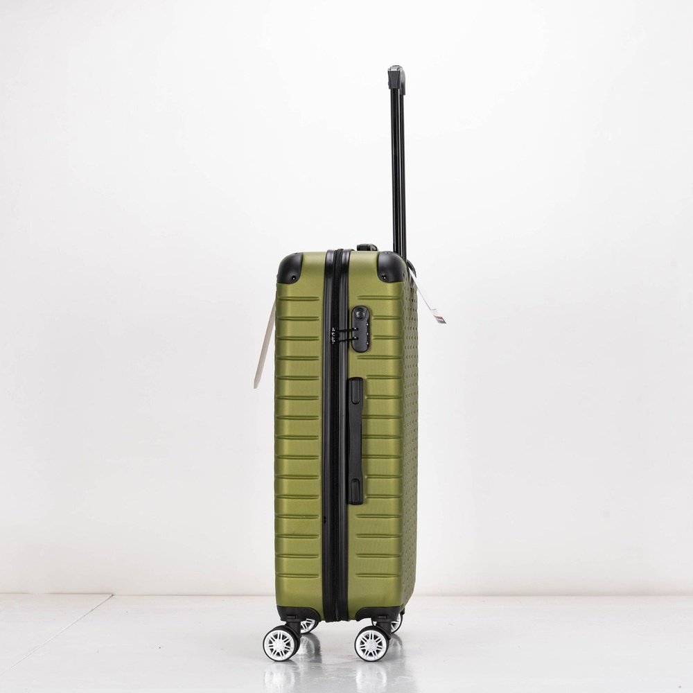 EAGLE Hexagon ABS Hard Shell 4 Wheels Khaki - Easy Luggage