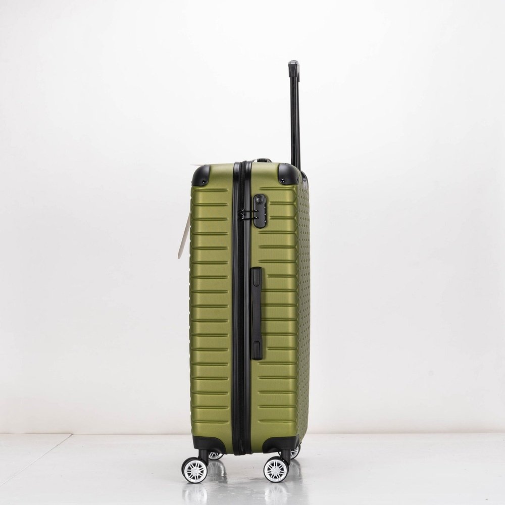 EAGLE Hexagon ABS Hard Shell 4 Wheels Khaki - Easy Luggage