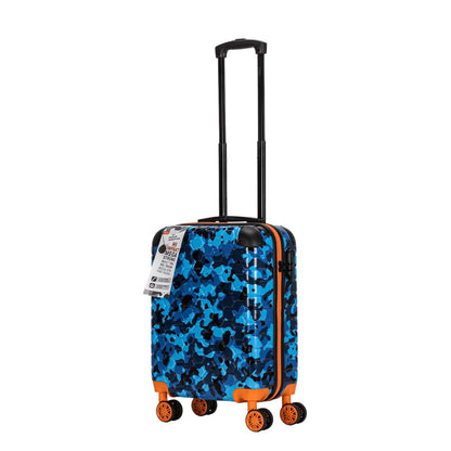 Eagle Camouflage Print Lightweight 4 Wheel ABS Hard Shell Luggage Suitcase - Extra Extra Large 32 Inch