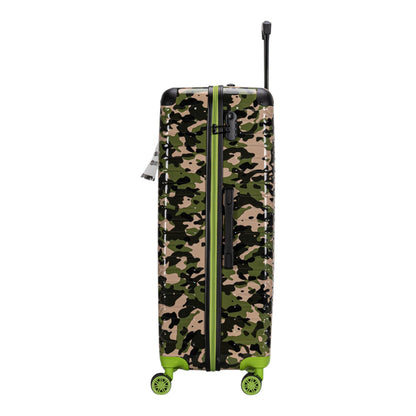 Eagle Camouflage Print Lightweight 4 Wheel ABS Hard Shell Luggage Suitcase - Extra Extra Large 32 Inch