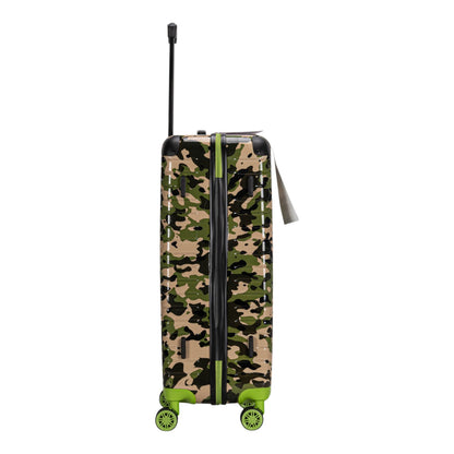 Eagle Camouflage Print Lightweight 4 Wheel ABS Hard Shell Luggage Suitcase - Extra Extra Large 32 Inch