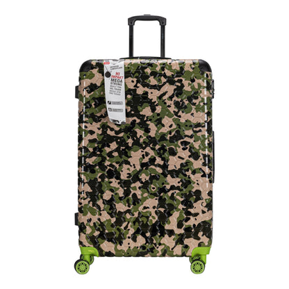 Eagle Camouflage Print Lightweight 4 Wheel ABS Hard Shell Luggage Suitcase - Extra Extra Large 32 Inch