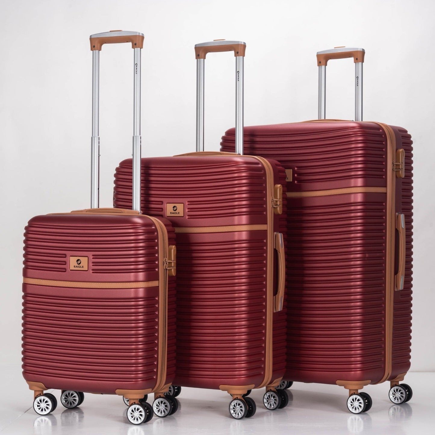 Eagle Lightweight Wheeled Luggage - Durable ABS Carry-On for Seamless Check-In and On-the-Go Adventures - Large