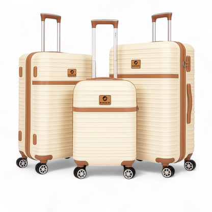 Eagle Lightweight Wheeled Luggage - Durable ABS Carry-On for Seamless Check-In and On-the-Go Adventures - Large