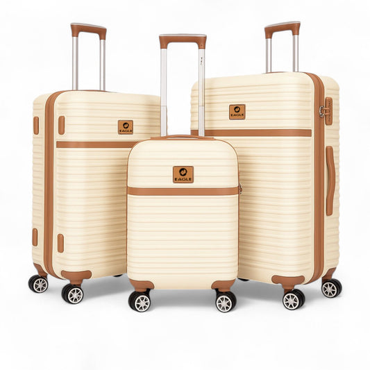 Eagle Lightweight Wheeled Luggage - Durable ABS Carry-On for Seamless Check-In and On-the-Go Adventures - Large