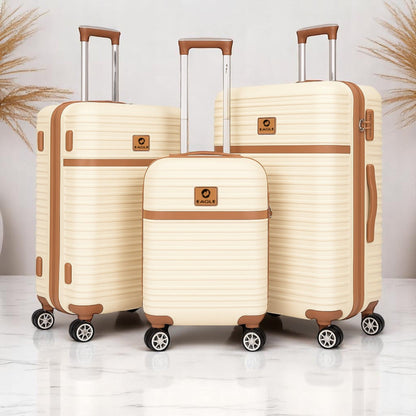 Eagle Lightweight Wheeled Luggage - Durable ABS Carry-On for Seamless Check-In and On-the-Go Adventures - Large