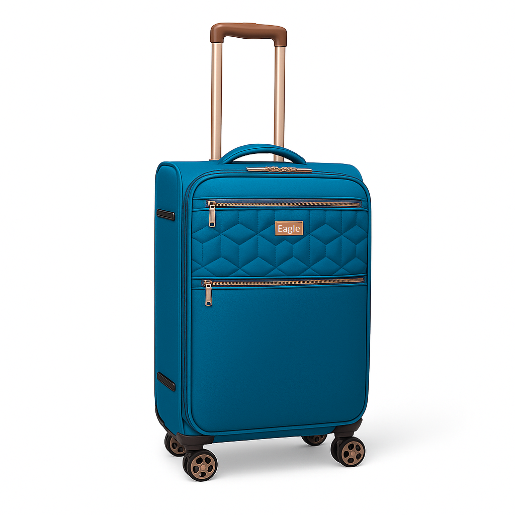 EAGLE Skyper Expandable Softshell Luggage - Super Light, 8-Wheel Spinner - Large