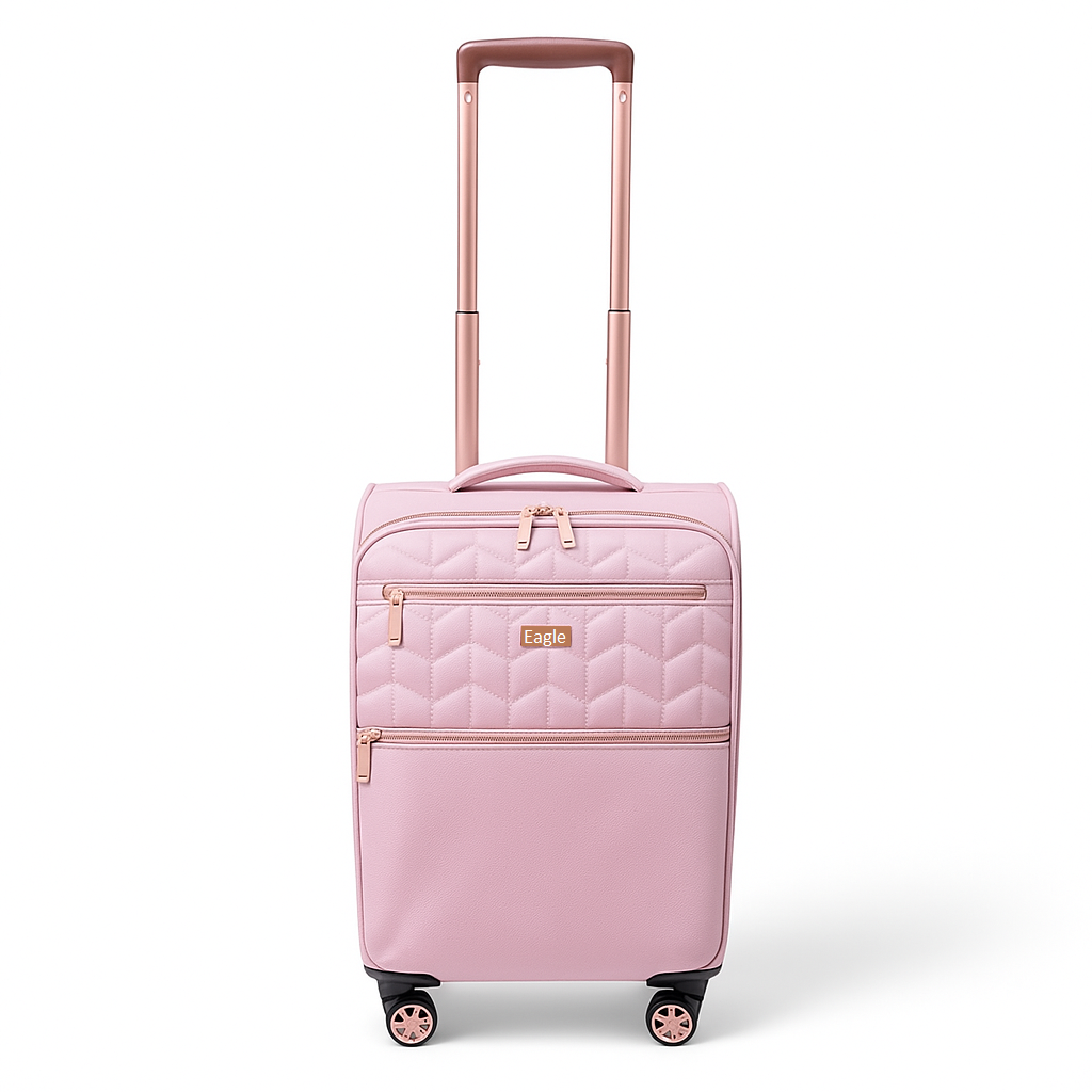 EAGLE Skyper Expandable Softshell Luggage - Super Light, 8-Wheel Spinner - Large