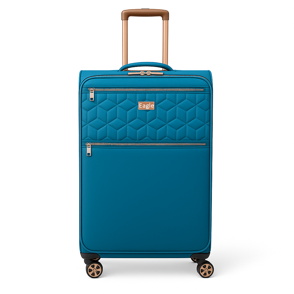 EAGLE Skyper Expandable Softshell Luggage - Super Light, 8-Wheel Spinner - Large