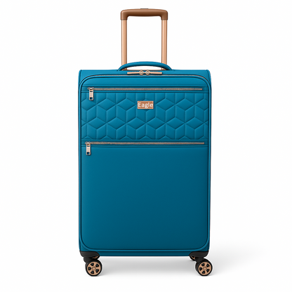 EAGLE Skyper Expandable Softshell Luggage - Super Light, 8-Wheel Spinner - Large