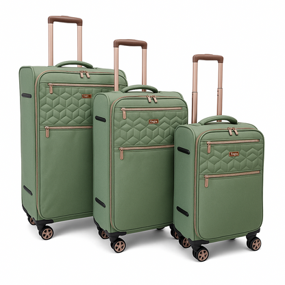 EAGLE Skyper Expandable Softshell Luggage - Super Light, 8-Wheel Spinner - Large