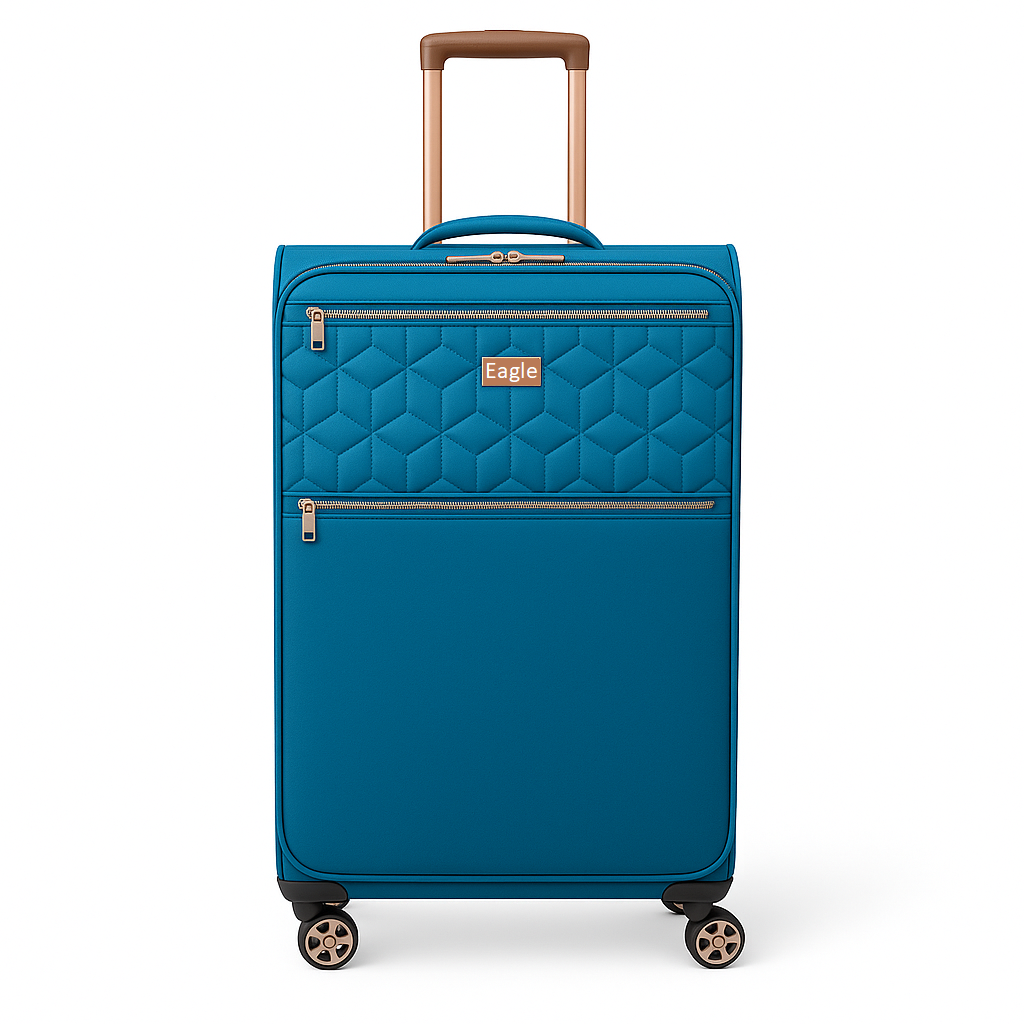 EAGLE Skyper Expandable Softshell Luggage - Super Light, 8-Wheel Spinner - Large