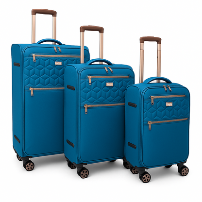 EAGLE Skyper Expandable Softshell Luggage - Super Light, 8-Wheel Spinner - Large