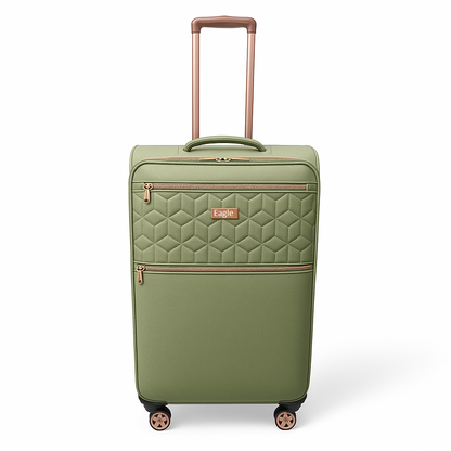 EAGLE Skyper Expandable Softshell Luggage - Super Light, 8-Wheel Spinner - Large