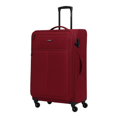 Eagle Super Lightweight 4 Wheels Spinner Soft Shell Expandable Luggage - Extra Large