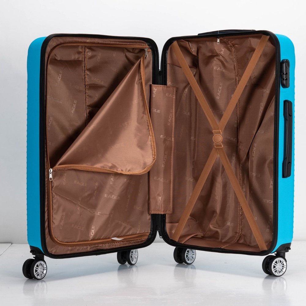 Eagle Air Spritz Lightweight ABS Hard Shell 4 Wheels Teal - Easy Luggage