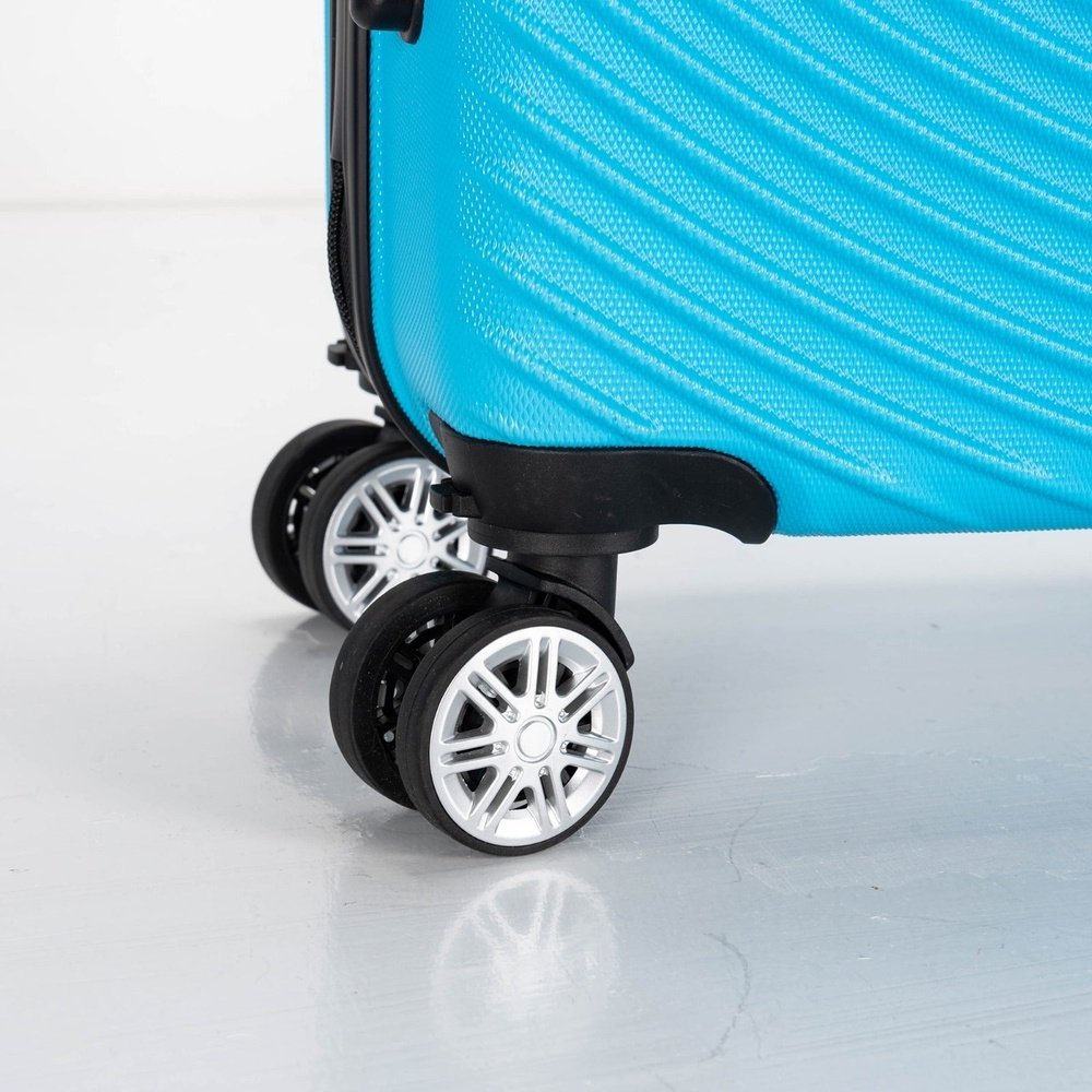 Eagle Air Spritz Lightweight ABS Hard Shell 4 Wheels Teal - Easy Luggage