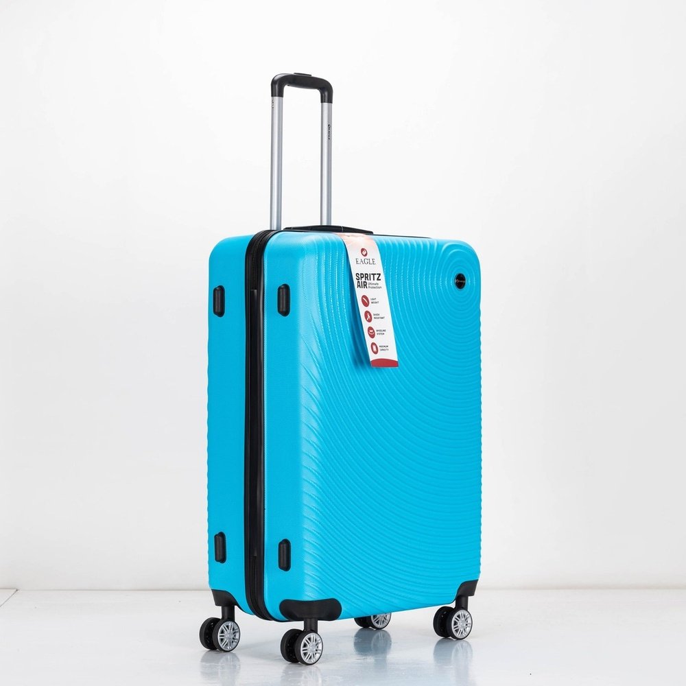 Eagle Air Spritz Lightweight ABS Hard Shell 4 Wheels Teal - Easy Luggage