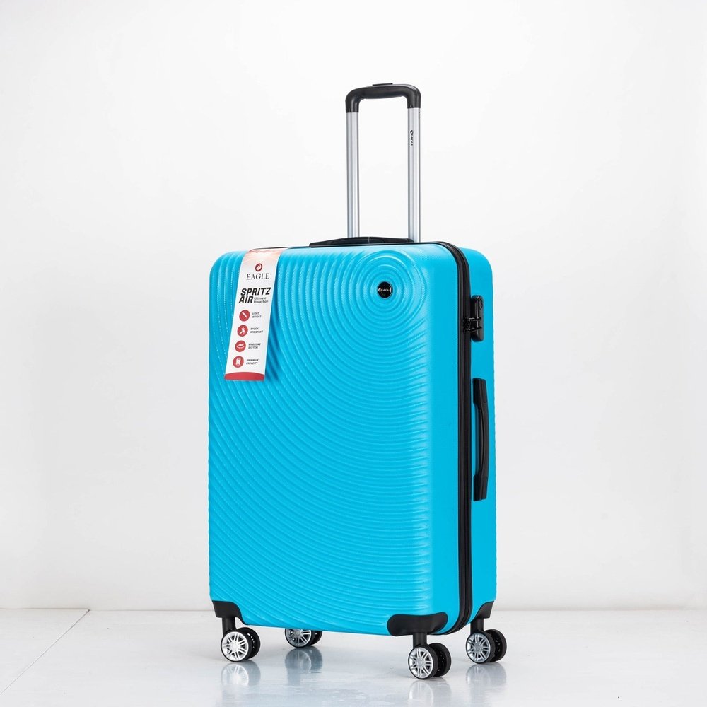 Eagle Air Spritz Lightweight ABS Hard Shell 4 Wheels Teal - Easy Luggage