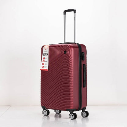 Eagle Air Spritz Lightweight ABS Hard Shell 4 Wheels Burgundy - Easy Luggage
