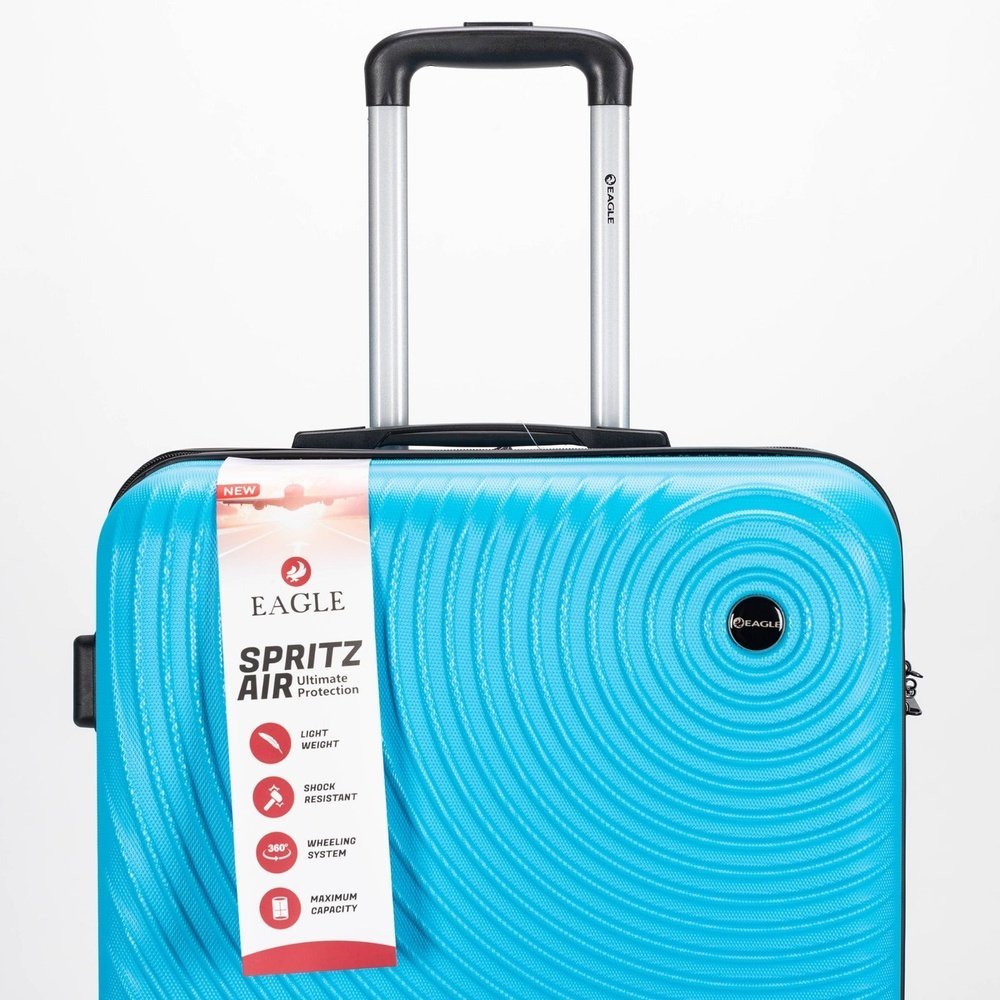Eagle Air Spritz Lightweight ABS Hard Shell 4 Wheels Teal - Easy Luggage