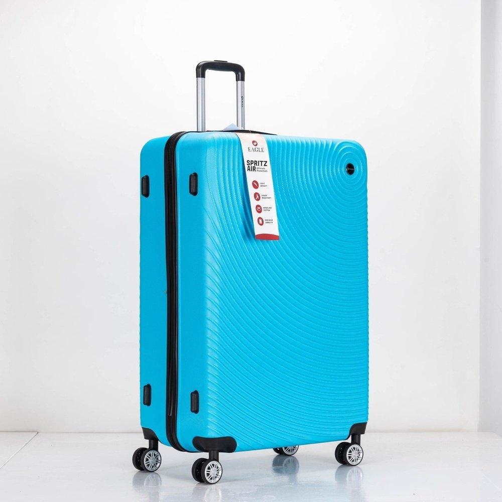 Eagle Air Spritz Lightweight ABS Hard Shell 4 Wheels Teal - Easy Luggage