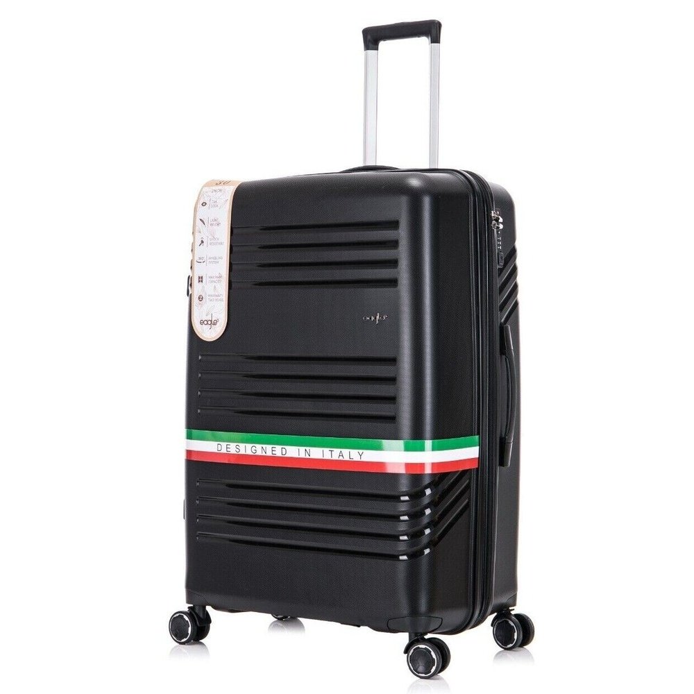Eagle Trolley Case 20-inch black suitcase – lock detail