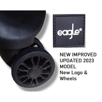 Eagle Capacity burgundy bag – wheel detail