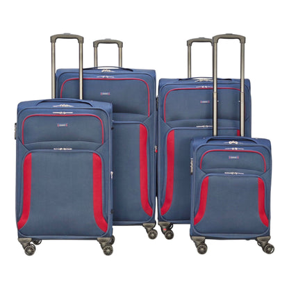 EAGLE - Premium Soft Suitcase with 4 Silent 360° Spinner Wheels, Combination Lock, and Elegant Design - Extra Large
