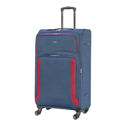 EAGLE - Premium Soft Suitcase with 4 Silent 360° Spinner Wheels, Combination Lock, and Elegant Design - Extra Large