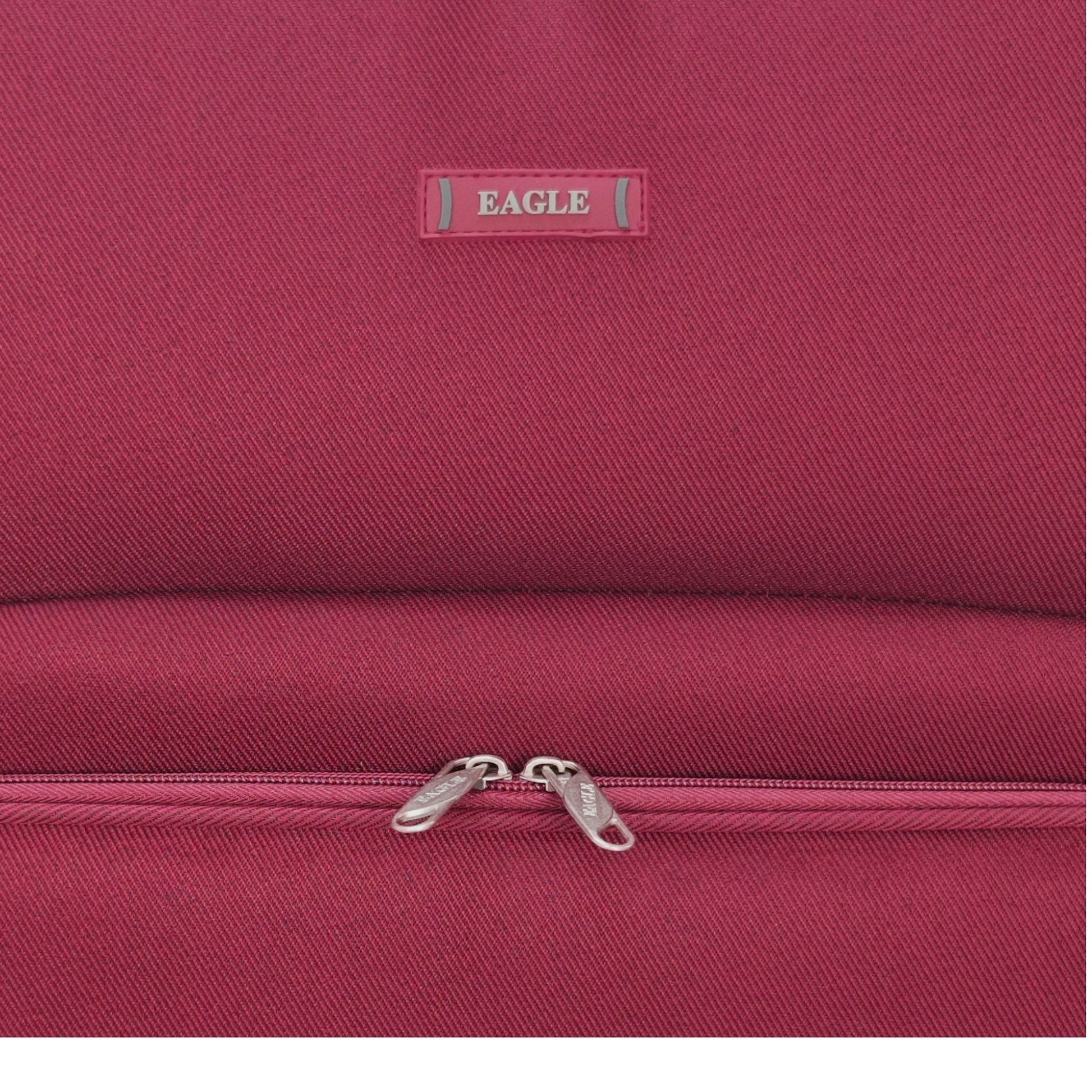 EAGLE - Premium Soft Suitcase with 4 Silent 360° Spinner Wheels, Combination Lock, and Elegant Design - Extra Large