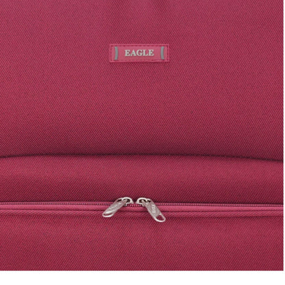 EAGLE - Premium Soft Suitcase with 4 Silent 360° Spinner Wheels, Combination Lock, and Elegant Design - Extra Large
