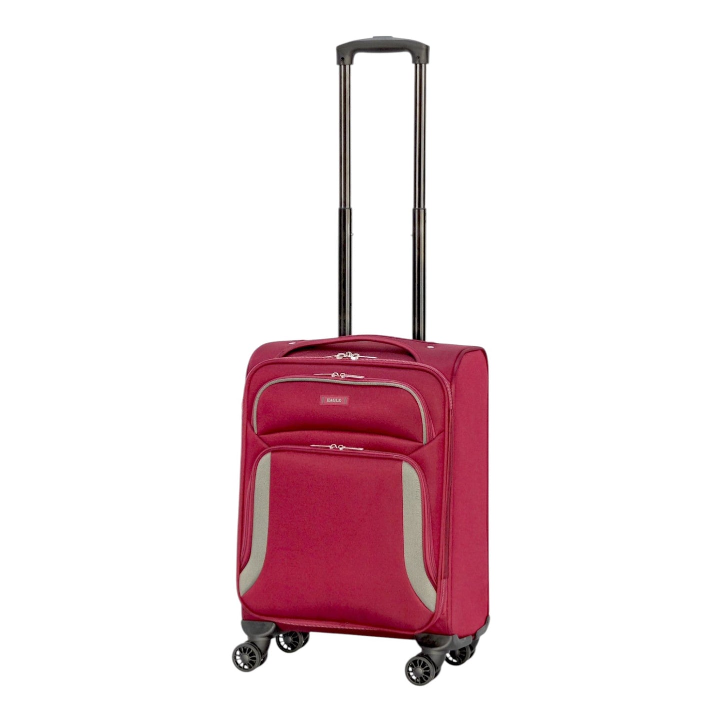 EAGLE - Premium Soft Suitcase with 4 Silent 360° Spinner Wheels, Combination Lock, and Elegant Design - Extra Large