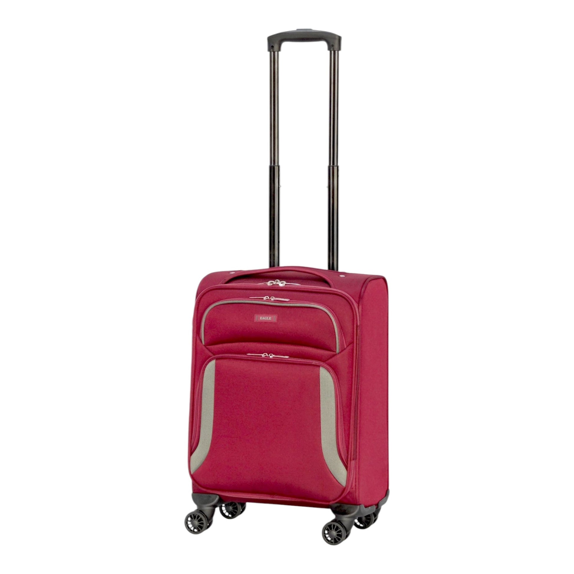 EAGLE - Premium Soft Suitcase with 4 Silent 360° Spinner Wheels, Combination Lock, and Elegant Design - Extra Large