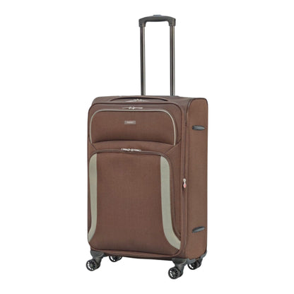 EAGLE - Premium Soft Suitcase with 4 Silent 360° Spinner Wheels, Combination Lock, and Elegant Design - Extra Large