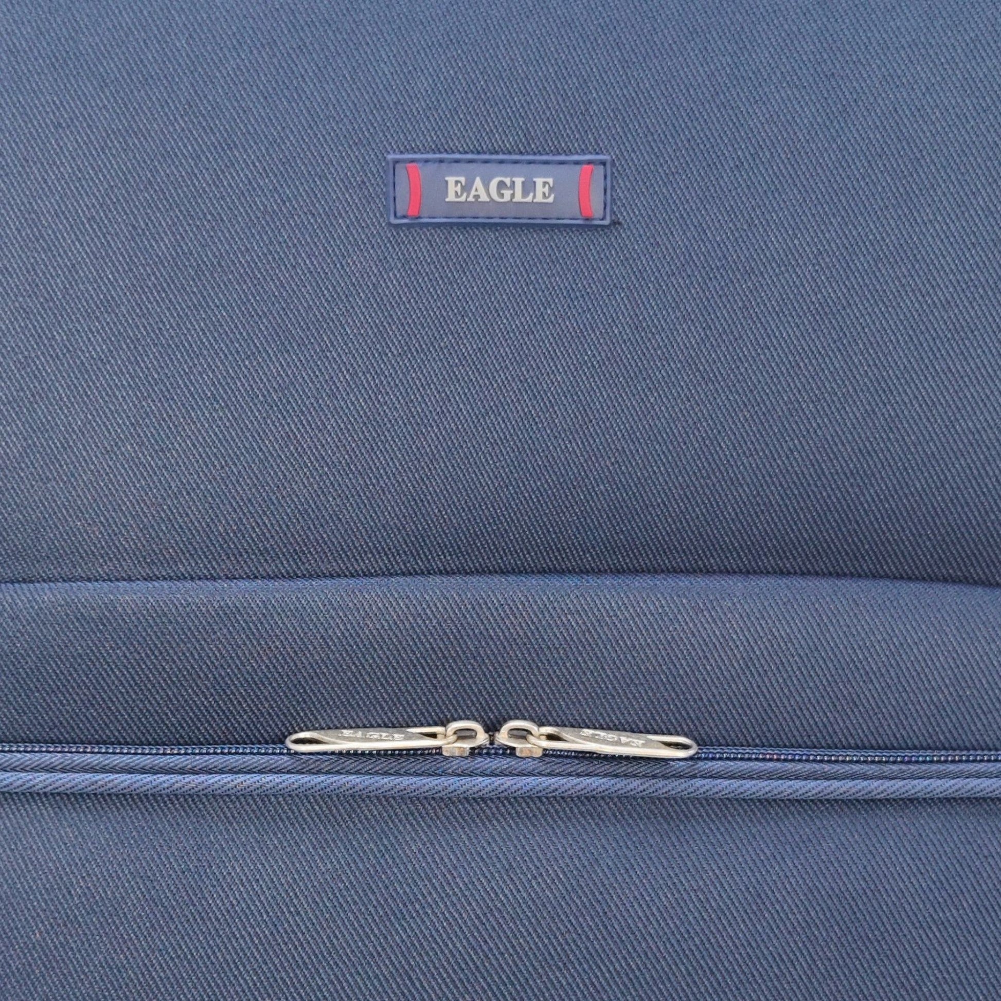 EAGLE - Premium Soft Suitcase with 4 Silent 360° Spinner Wheels, Combination Lock, and Elegant Design - Extra Large