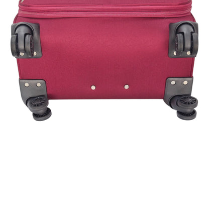 EAGLE - Premium Soft Suitcase with 4 Silent 360° Spinner Wheels, Combination Lock, and Elegant Design - Extra Large