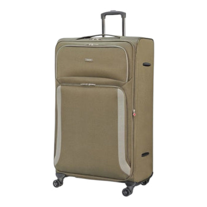 EAGLE - Premium Soft Suitcase with 4 Silent 360° Spinner Wheels, Combination Lock, and Elegant Design - Extra Large