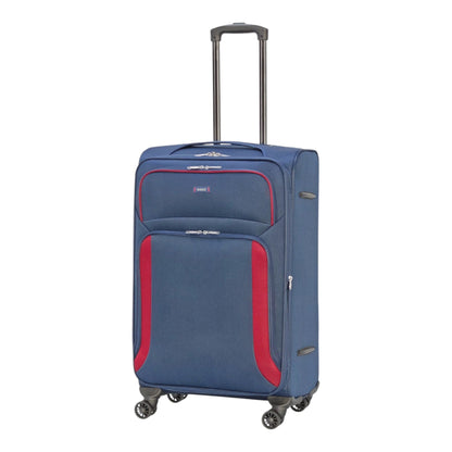EAGLE - Premium Soft Suitcase with 4 Silent 360° Spinner Wheels, Combination Lock, and Elegant Design - Extra Large