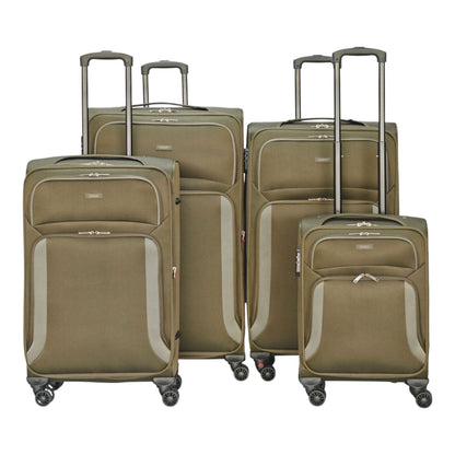 EAGLE - Premium Soft Suitcase with 4 Silent 360° Spinner Wheels, Combination Lock, and Elegant Design - Extra Large