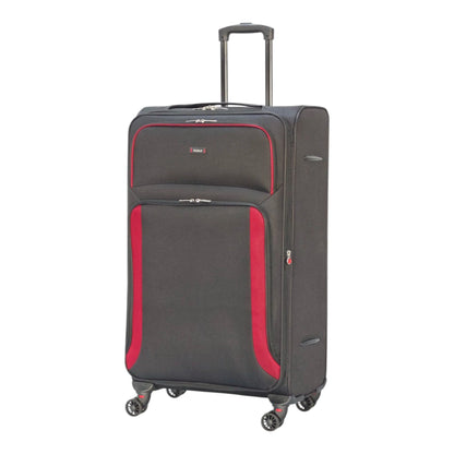 EAGLE - Premium Soft Suitcase with 4 Silent 360° Spinner Wheels, Combination Lock, and Elegant Design - Extra Large