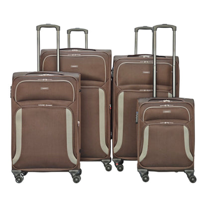 EAGLE - Premium Soft Suitcase with 4 Silent 360° Spinner Wheels, Combination Lock, and Elegant Design - Extra Large