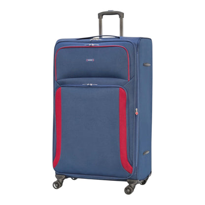 EAGLE - Premium Soft Suitcase with 4 Silent 360° Spinner Wheels, Combination Lock, and Elegant Design - Extra Large