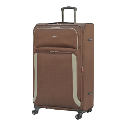 EAGLE - Premium Soft Suitcase with 4 Silent 360° Spinner Wheels, Combination Lock, and Elegant Design - Extra Large
