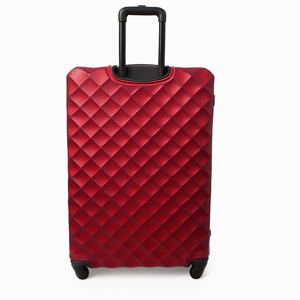 Eagle Hard-Shell ABS Luggage with 4 Wheels: Lightweight Cabin Bags Available in 20", 26", 28", 30" and 32 Burgundy